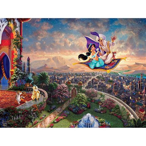 Thomas Kinkade Disney Aladdin Jigsaw Puzzle 300 Pieces Disney