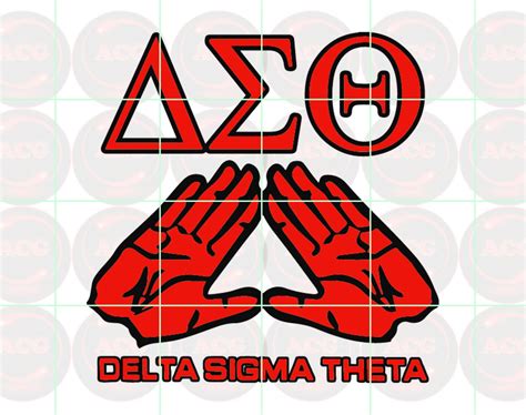 Delta Sigma Theta Svg Png Dxf Pdf Instant Download Files Etsy