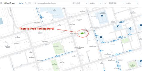 2023 Map Of Free Parking In Toronto Spotangels