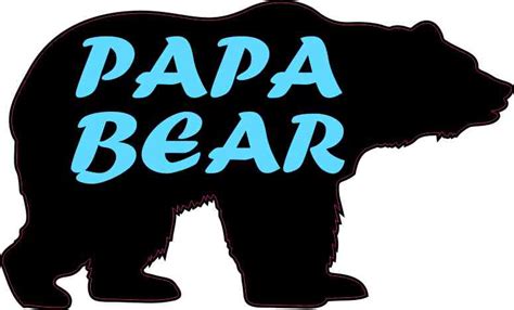 5in X 3in Papa Bear Sticker