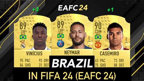 Brazil In Fifa 24 Eafc 24 🇧🇷 Ft Neymar Vinicius Casemeiro Youtube