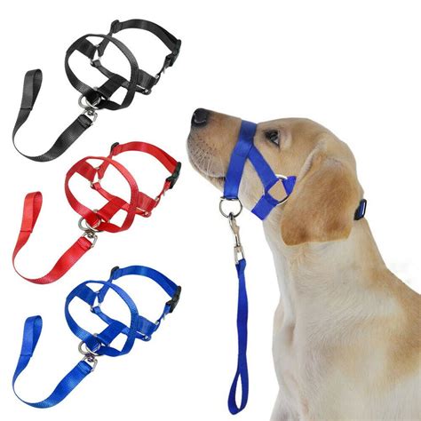 Pet Dog Head Collar Gentle Halter Leash Leader For Training Dogs Collar