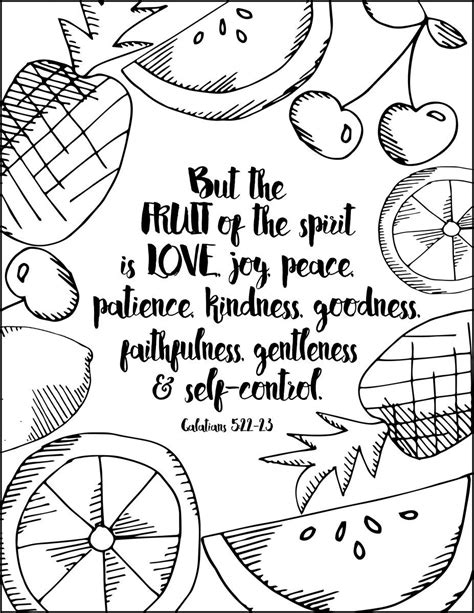 Elegant fruit the spirit coloring page 39 in free coloring book. Fruit Of The Spirit Bible Pathway Patience Coloring Pages ...