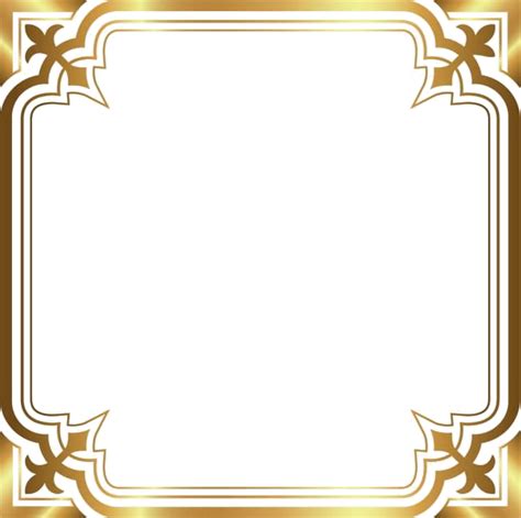 Luxury Gold Title Border Frame Png Transparent Background Download