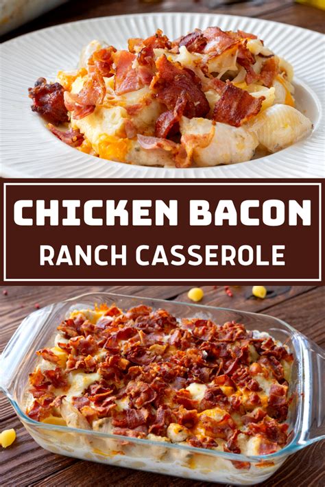 Creamy and hearty chicken bacon ranch casserole is the best way to beat the weeknight rush! Chicken Bacon Ranch Casserole