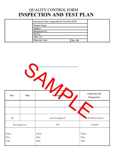 Free 10 Quality Control Inspection Form Samples In Pdf