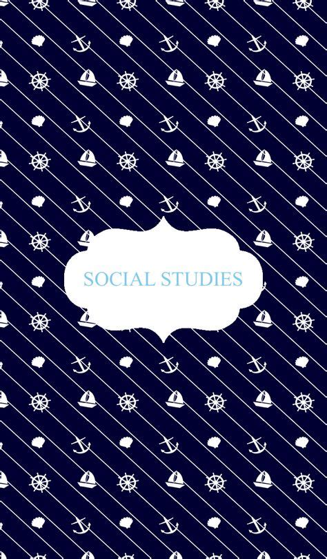 Anchor Social Studies Binder Cover Binder Covers Binder Covers
