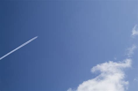 Clear Sky Sky Airplane Clouds Wallpapers Hd Desktop And Mobile