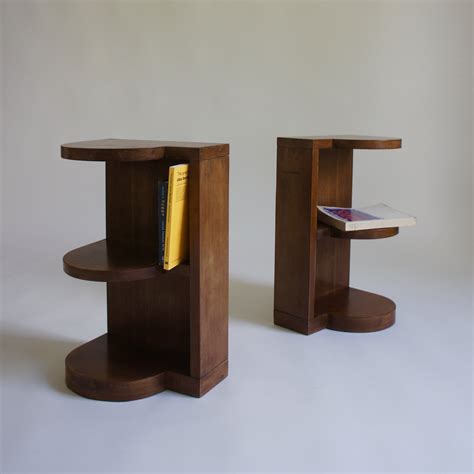 A Pair Of Modernist Shelf Side Tables 79773