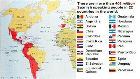 Mapa Del Mundo Hispanohablante