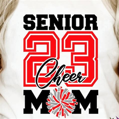 Cheer Senior Mom 2023 Svg Senior Mom Svg 2023 Graduate Etsy Hong Kong
