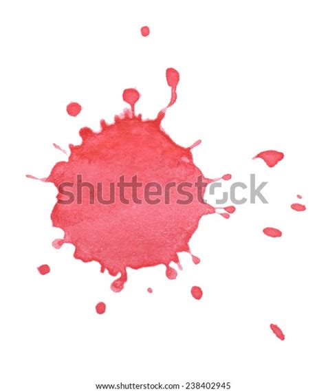Red Blot Isolated On White Background Stock Photo 238402945 Shutterstock