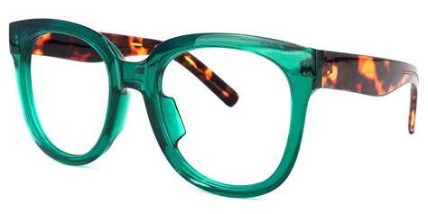 Harrell Square Dark Green Glasses Zeelool Optical In 2021 Green Glasses Frames Glasses