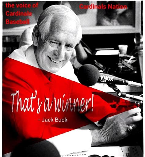 Jack Buck The Voice Of The Cardinals Cardinals Baseball St Louis