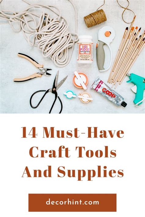 14 Must Have Craft Tools And Supplies Decorhint In 2022 Paper Craft