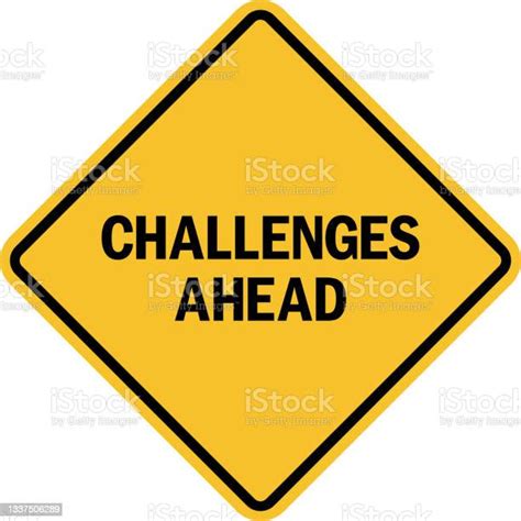 Challenges Ahead Sign Stock Illustration Download Image Now