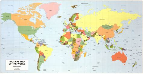 Political Map Of The World Library Of Congress