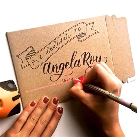 Hand Lettering On Envelopes Done By The Happy Ever Crafter
