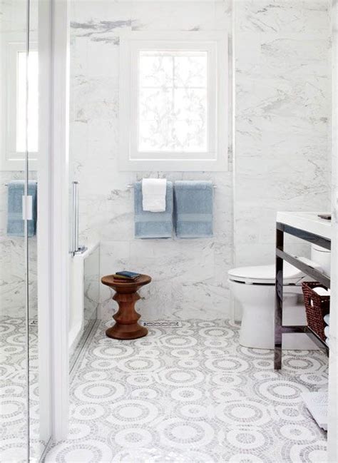 Standard tile arrangements on the wall, bath or shower may lend itself to a traditional look, but you can really get creative with mosaic tile designs that you can change the look of your bathroom instantly by brightening up the space with mosaic tile. 39 grey mosaic bathroom floor tiles ideas and pictures
