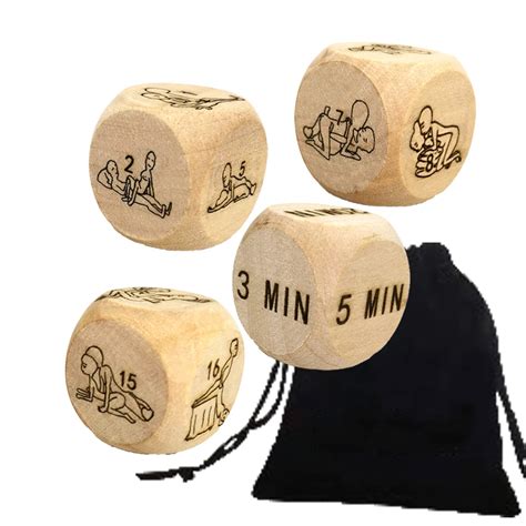 4pcs Romantic Talking Love Dice Naughty Night Dice Couple Bedroom Game Dice For Adults Love