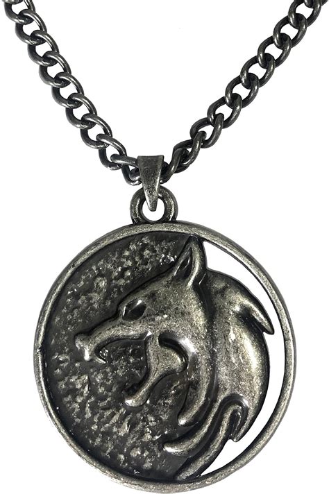 The Witcher Geralt Medallion Necklace Prop Replica Free Shipping