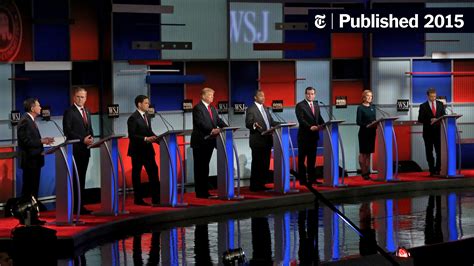 Transcript Republican Presidential Debate The New York Times