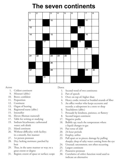 Free Crossword Puzzle Boatload Pubpooter