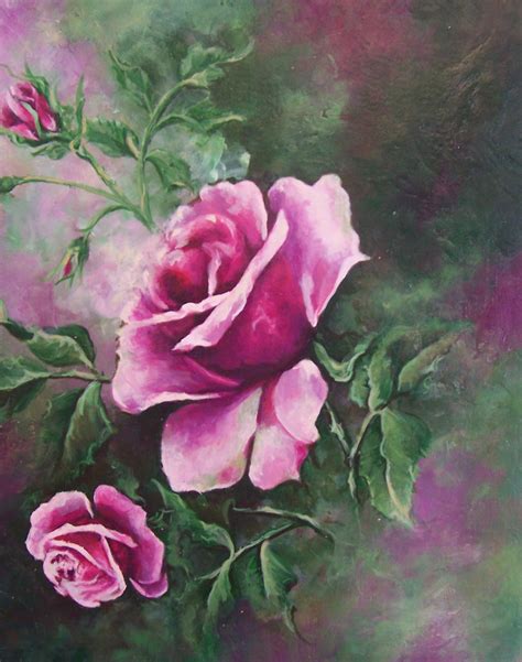 Issabellaandmaxrooms How To Paint Acrylic Rose