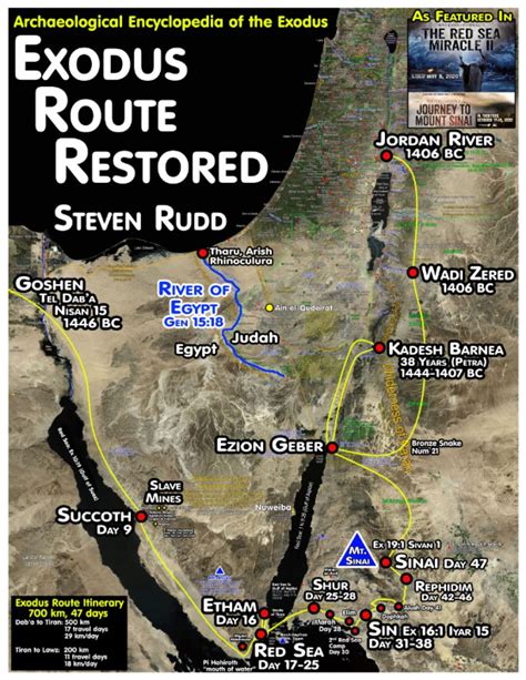 Exodus Route Restored Archaeological Encyclopedia Of The Exodus By