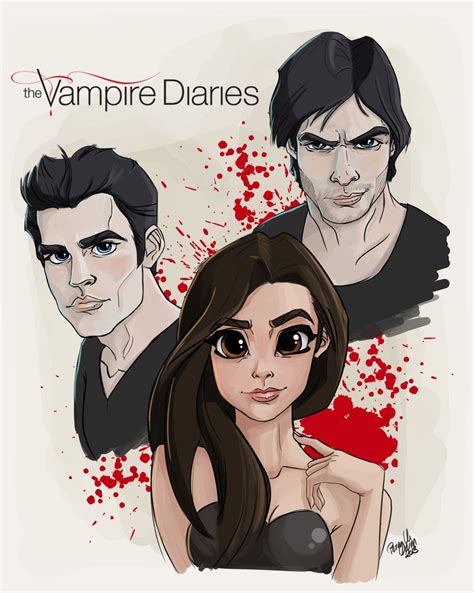 Heres The Fan Art Of The Day The Vampire Diaries Serier Pinterest