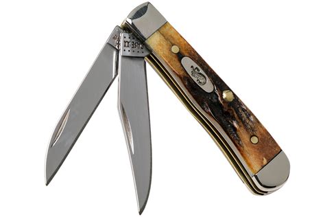Case Tiny Trapper Genuine Stag 05968 52154w Ss Pocket Knife