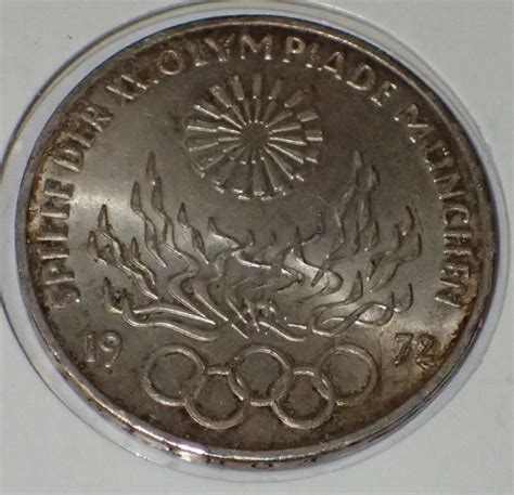 Germany 1972 10 Deutsche Mark Olympic Games In Munich Silver 33 Aaa Coin Co