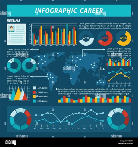 Career Infographics Set Stock Vector Image And Art Alamy
