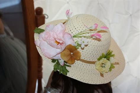 Items Similar To Little Girls Tea Party Hats Flower Girl Over The Top