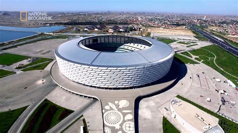 Baku olympic stadium has hosted the third match within uefa euro 2020 football. Stadion w Baku inspirowany był zabytkową basztą ...