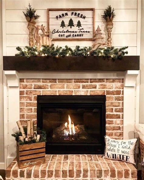 20 Gorgeous Design For Fireplace With Red Brick In 2020 Brick Fireplace Makeover Fireplace