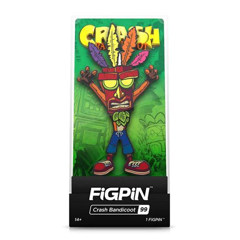 Broche Colecionável Figpin Crash Bandicoot Aku Aku 115 Atacado Collections