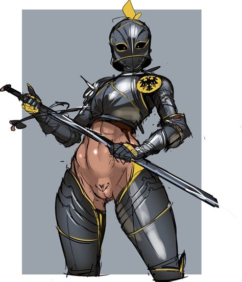 nisetanaka original highres 1girl abs armor boots bottomless breastplate cleft of venus