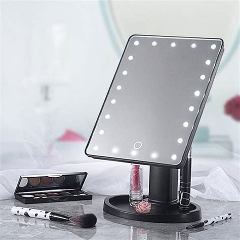 Led light up vanity mirror in la4 lancaster for 15 00 for sale shpock. 20 LED Lights Vanity Makeup Mirror Touch Screen Lighted ...