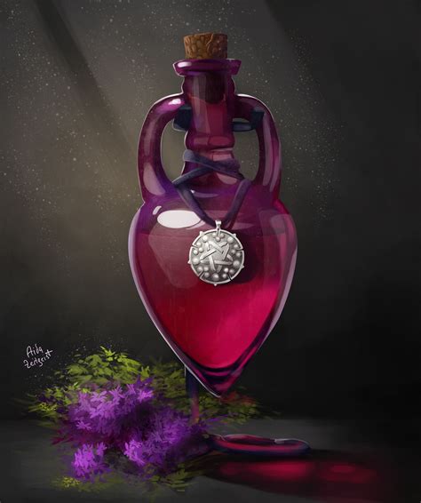 Artstation Yennefers Perfume Alena Lenskaya Fantasy Props The