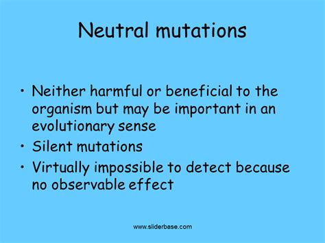 Silent Mutations Virtually Impossible To Detect Because No Observable