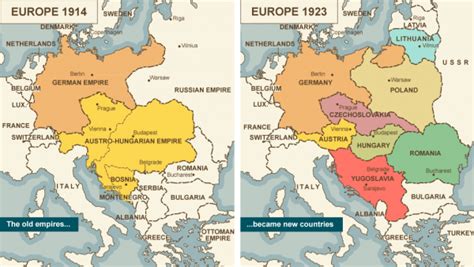 The maps in this exhibition are based on ©maps in minutes™. Map comparison of Europe 1914 vs. 1923 | The Fellowship of God's Covenant People