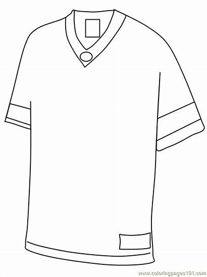 Football Coloring Pages Sports Nike Jersey Drawing