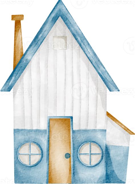 Watercolor House Clip Art Building 16541030 Png