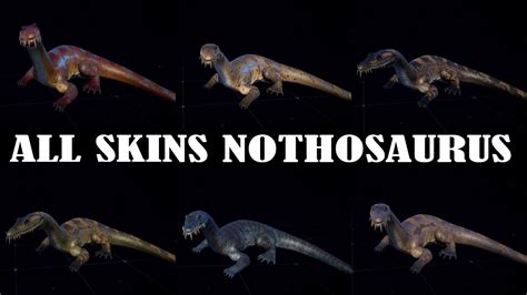 All New Skins Nothosaurus Prehistoric Marine Species Pack Jurassic World Evolution 2 Youtube