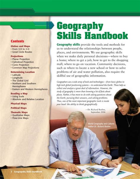Geography Skills Handbook 2 Projections To Create Maps Cartographers
