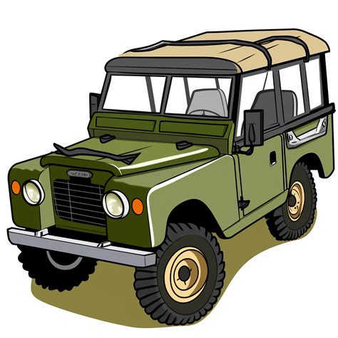 Cartoon Style Clipart Illustration Of Safari Jeep Clip Art Library