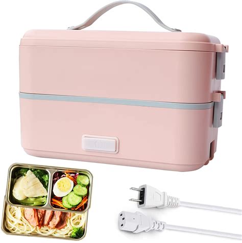 Electric Lunch Box Heated Lunch Box Containers Double Layer Food