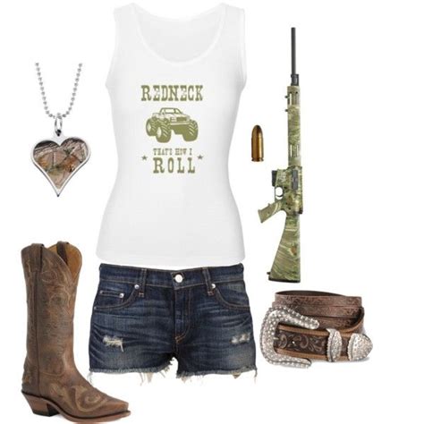Redneck Created By Hotcowboyfan On Polyvore Country Outfits Country