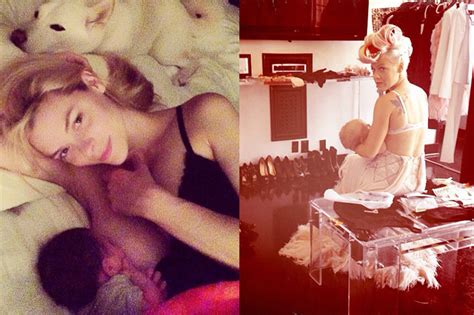 Celebrities Breastfeeding Pictures Famous Moms